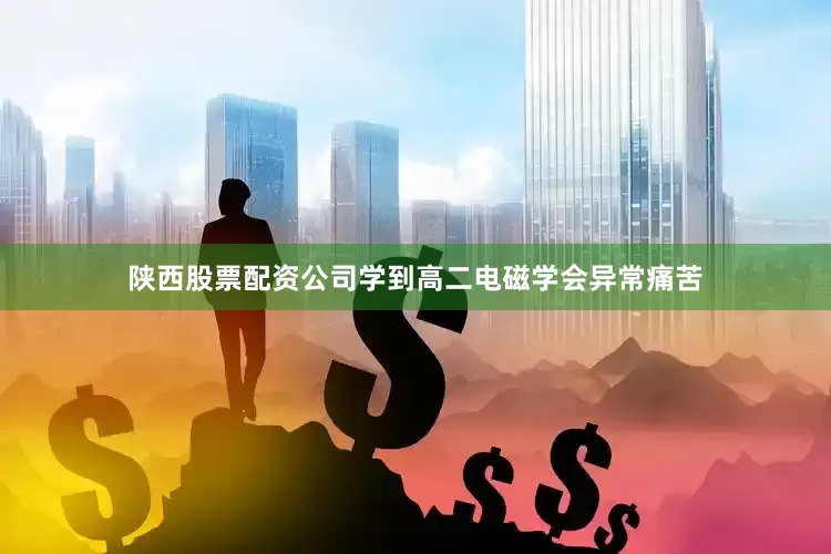 陕西股票配资公司学到高二电磁学会异常痛苦